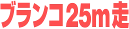 ブランコ25m走