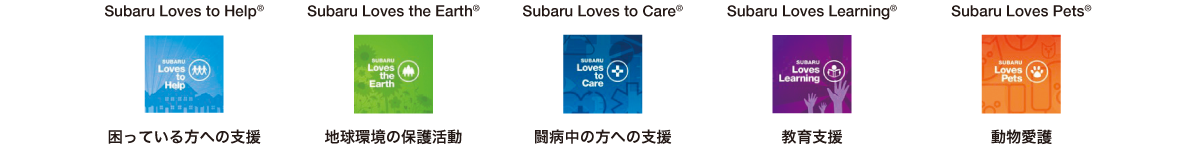 The Subaru Love Promise® 5つのプロミス