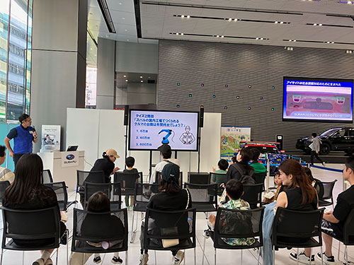 The SUBARU booth at the Ebisu Cultural Festival