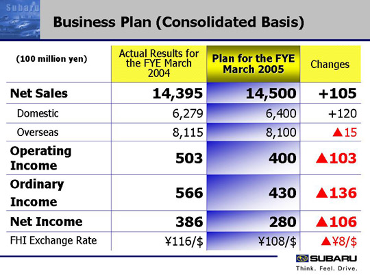 Business Plan (Consolidated Basis)