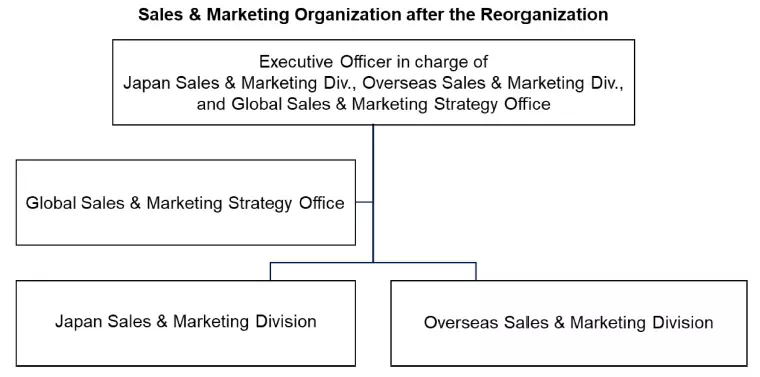 Sales & Marketing Organization after the Reorganization