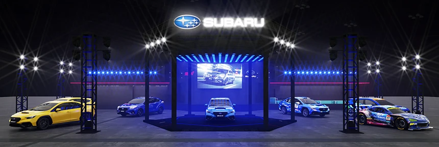 SUBARU/STI booth (Rendering)