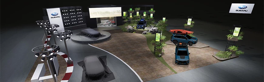 Subaru booth rendering