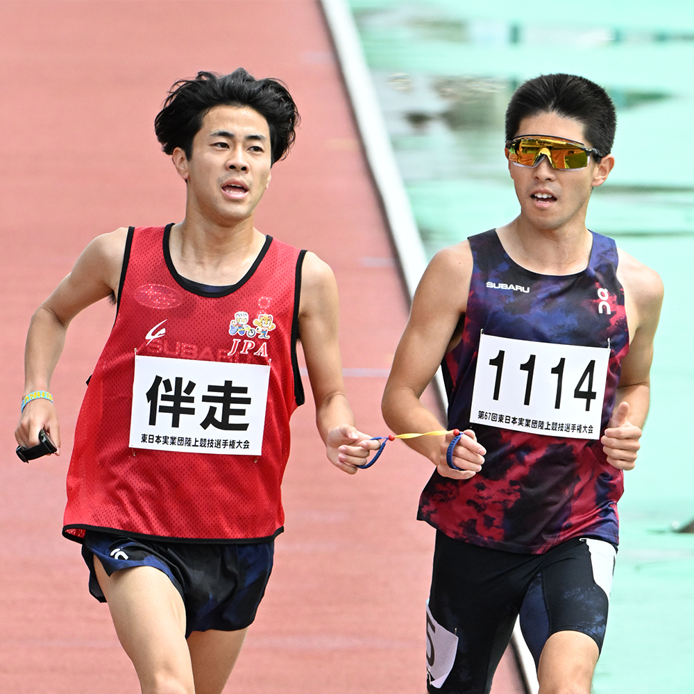 唐澤剣也選手と堀越翔人ガイドランナー