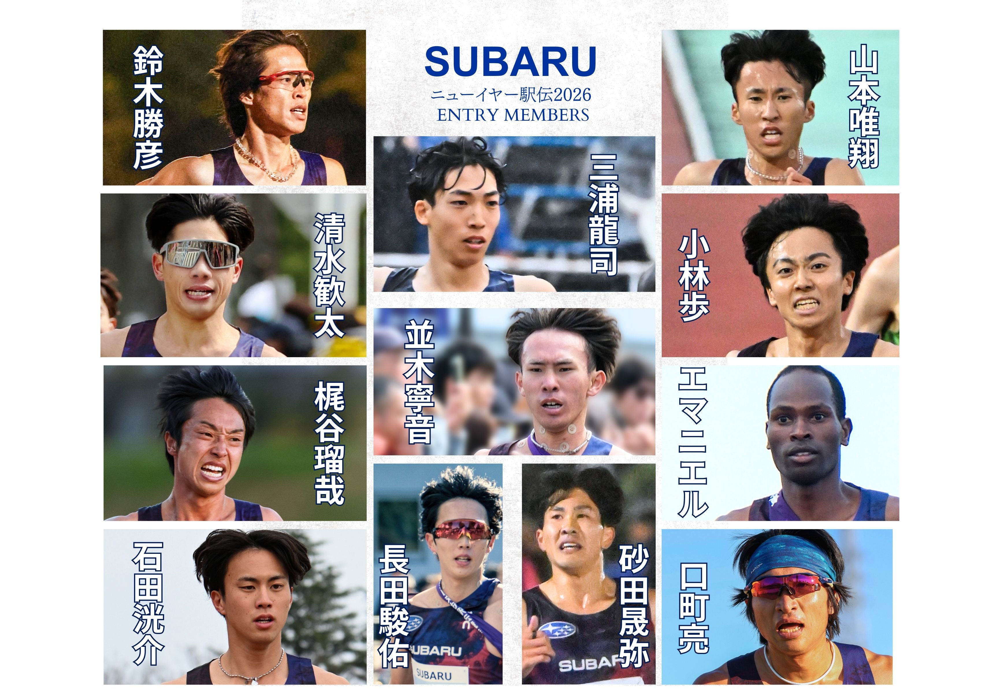 ニューイヤー駅伝 エントリーメンバー