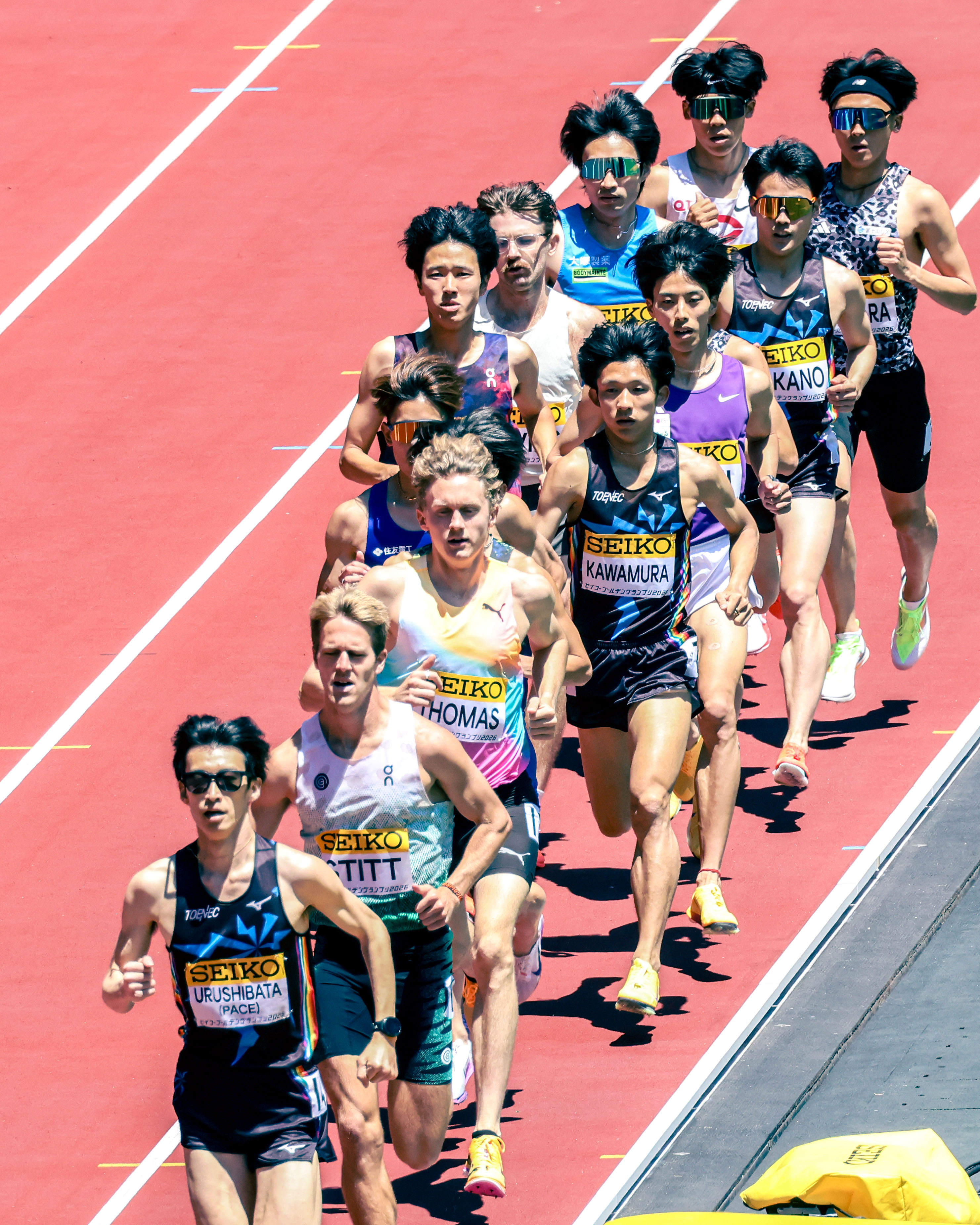 集団の中で走る森田佳祐選手