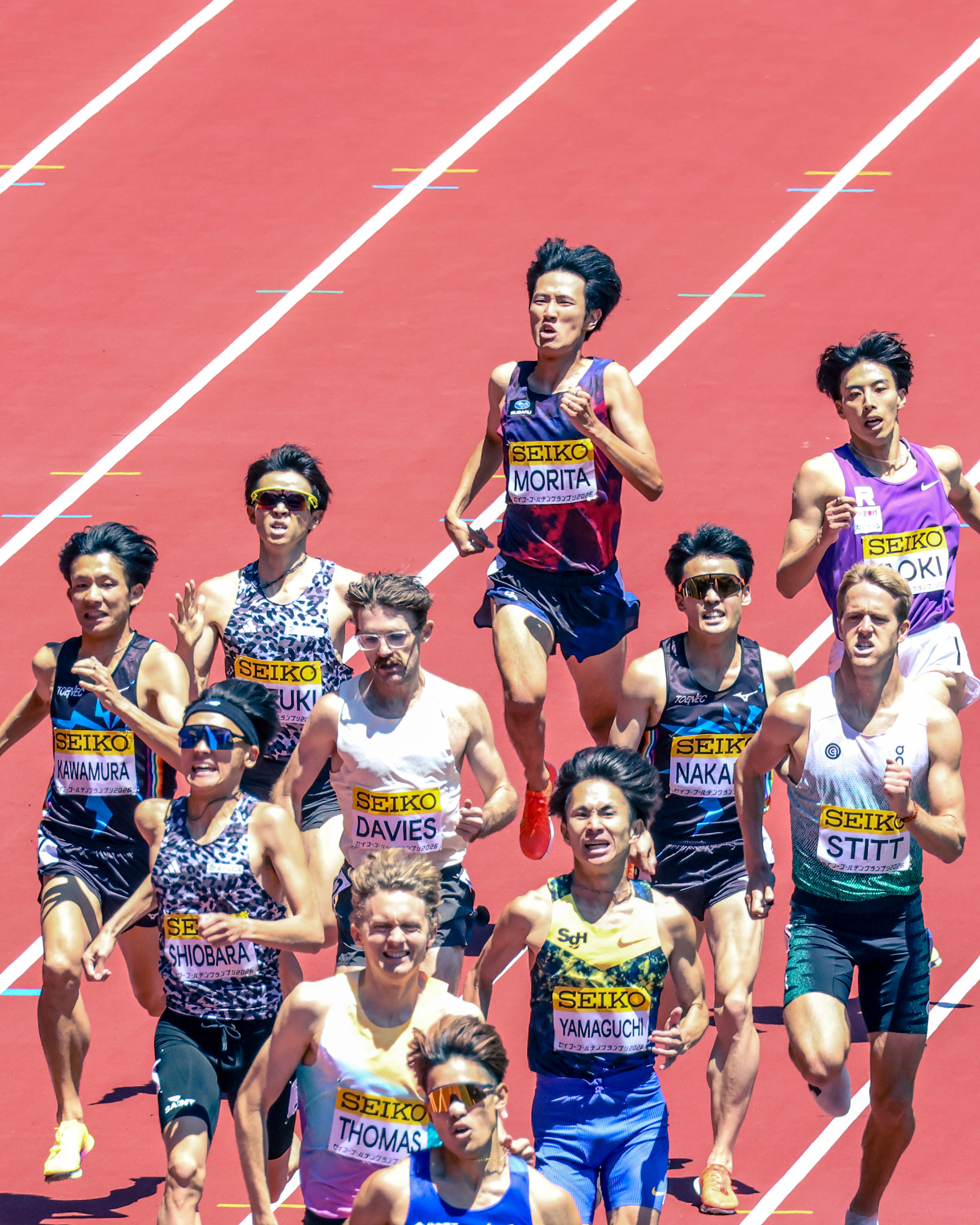 終盤のレースを走る森田佳祐選手