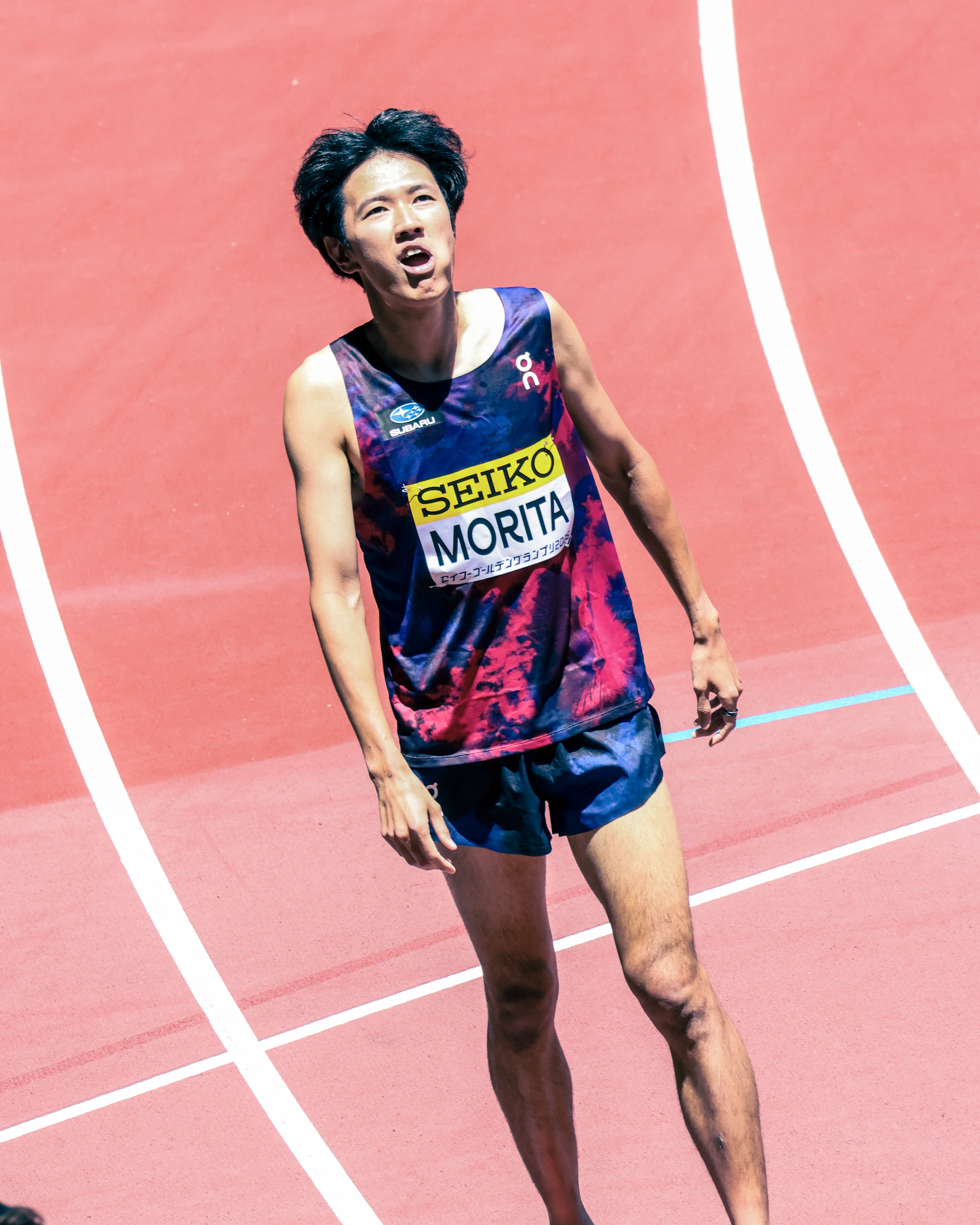 レース後の森田佳祐選手