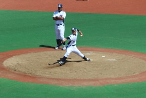 二番手で登板した畠山投手