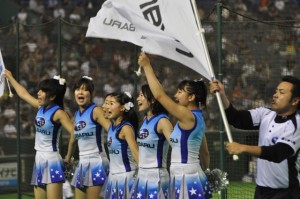 場内を大いに盛り上げた応援団