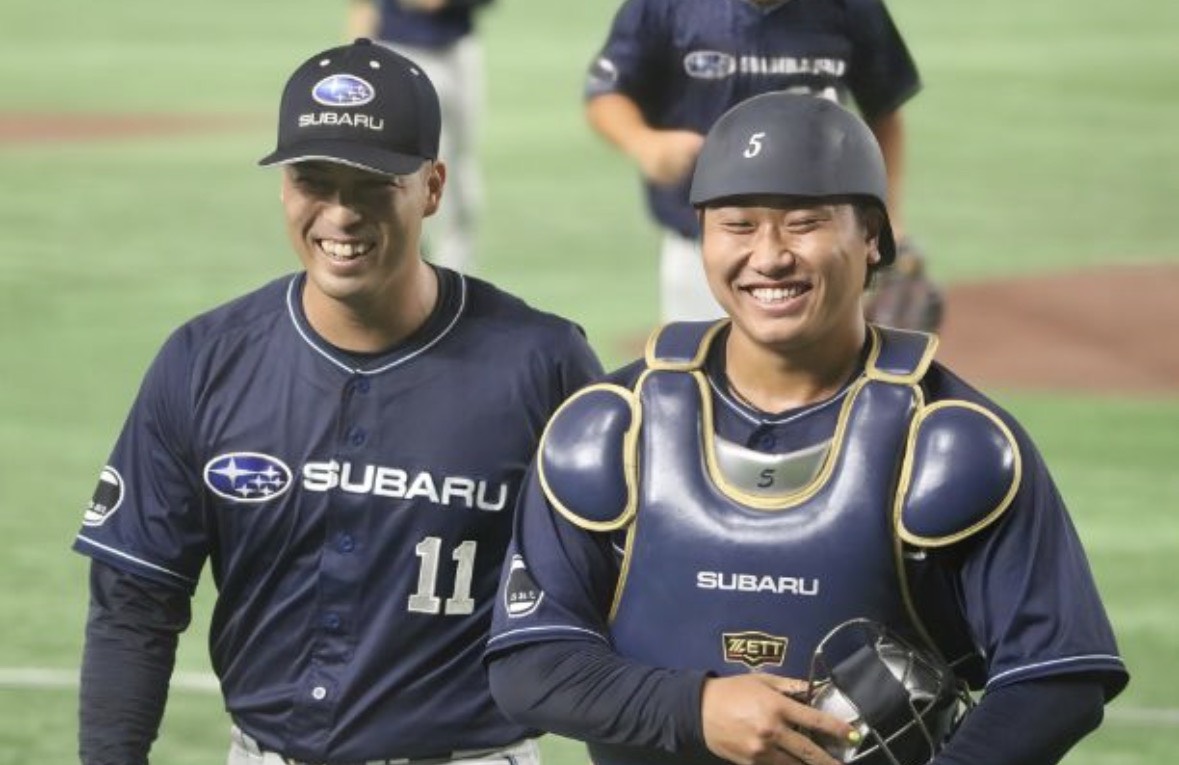 金城投手&後藤捕手