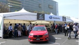 MOTOR SPORTS JAPAN 2017　（SUBARU PRブースの様子）