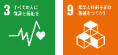 3　すべての人に健康と福祉を｜9　産業と技術革新の基盤をつくろう