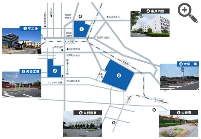 株式会社SUBARU群馬製作所MAP