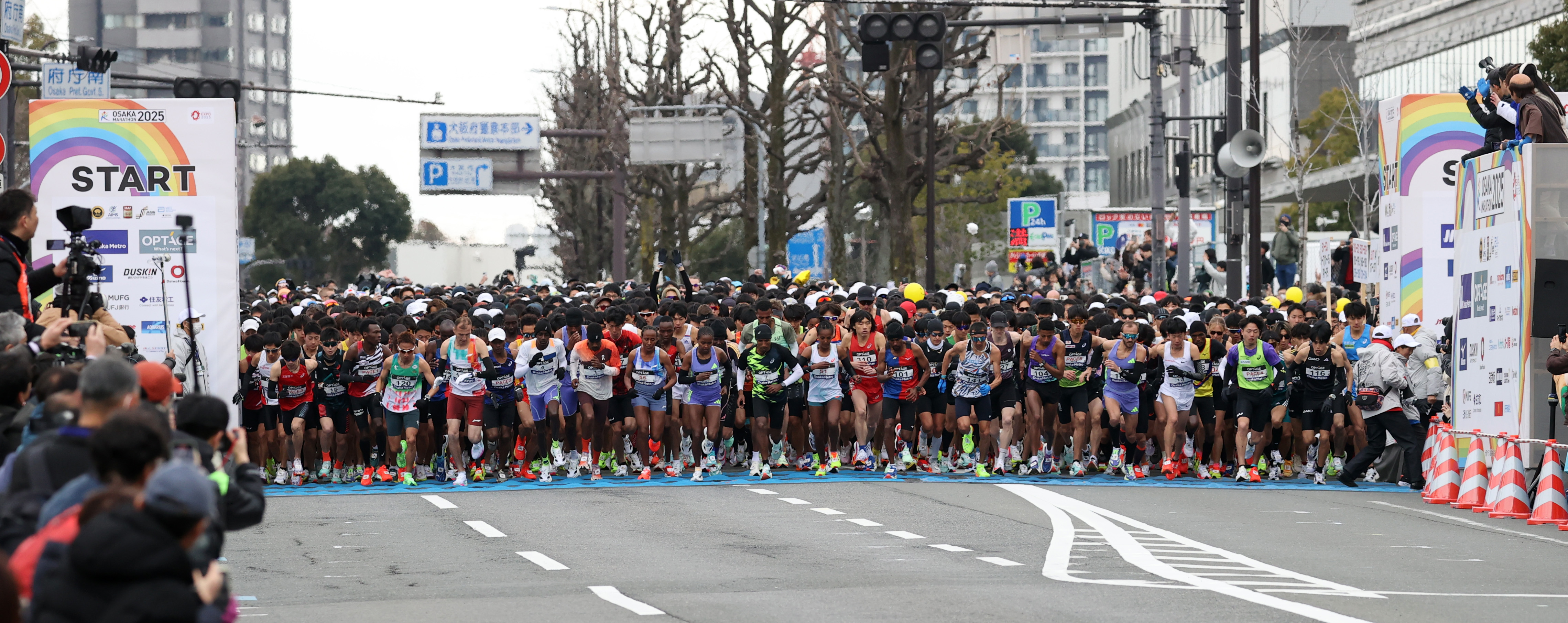 昨年の大阪マラソンの様子