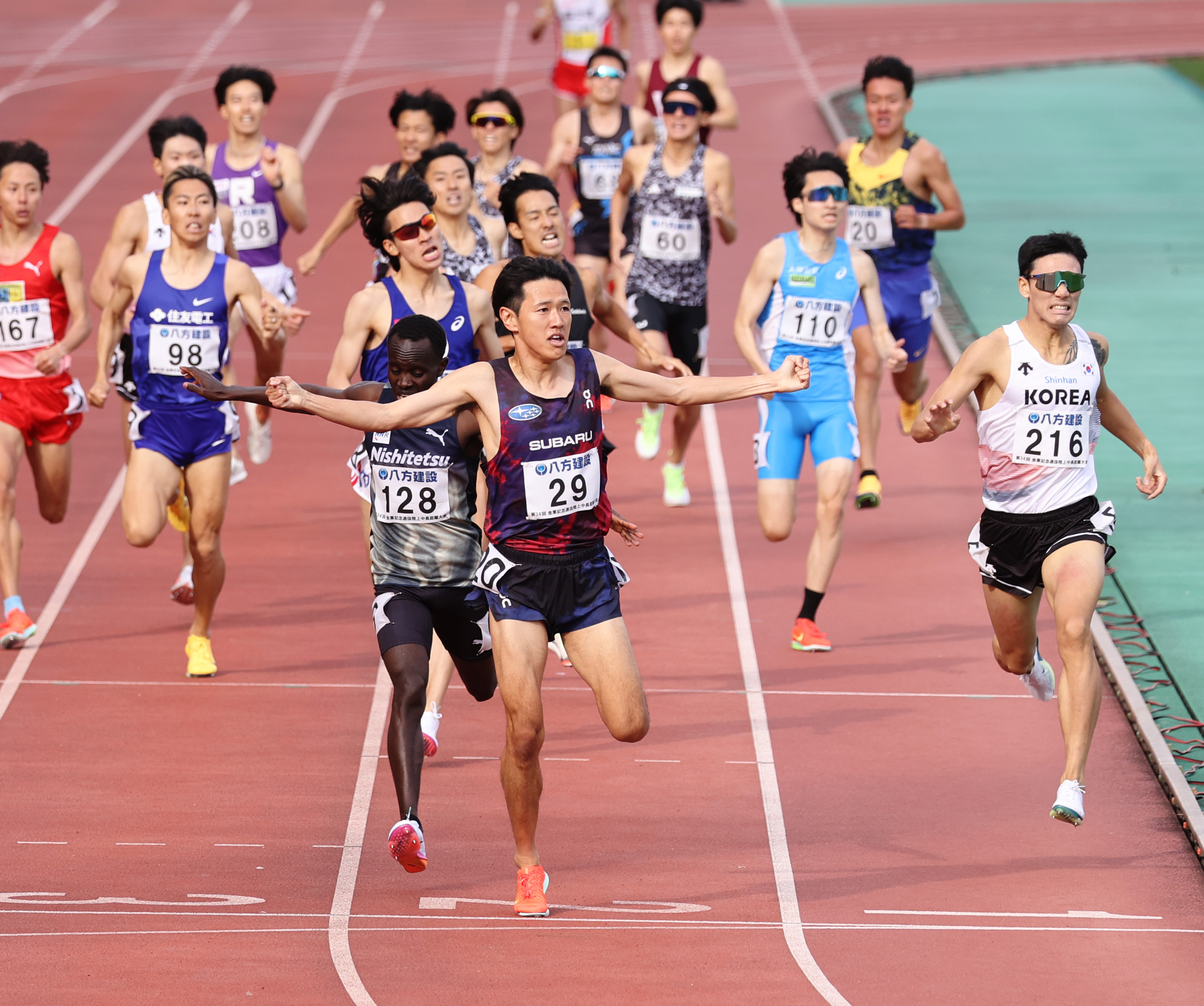 1500mでレースを進める森田佳祐