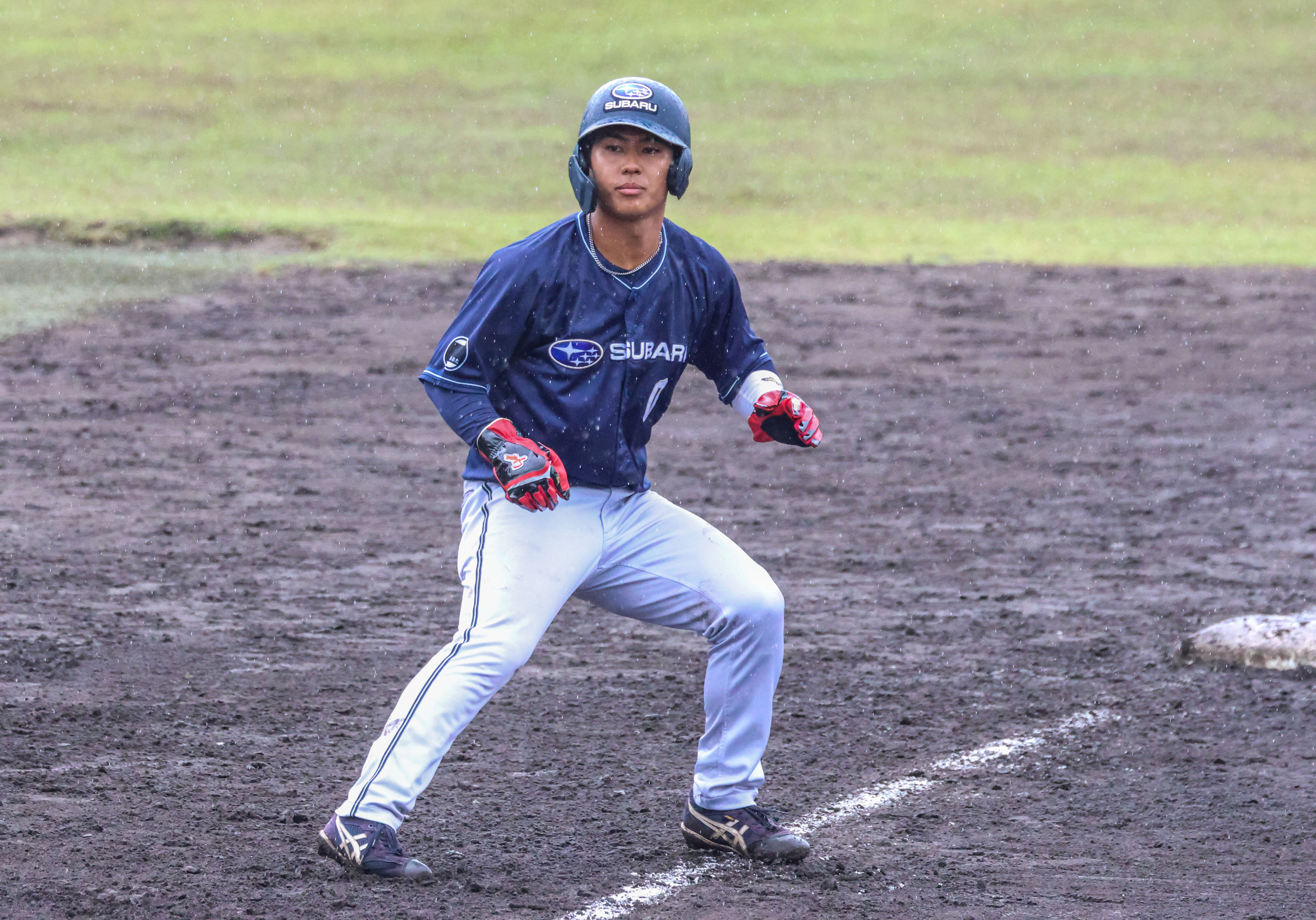 先制ホームランを放った上田甲